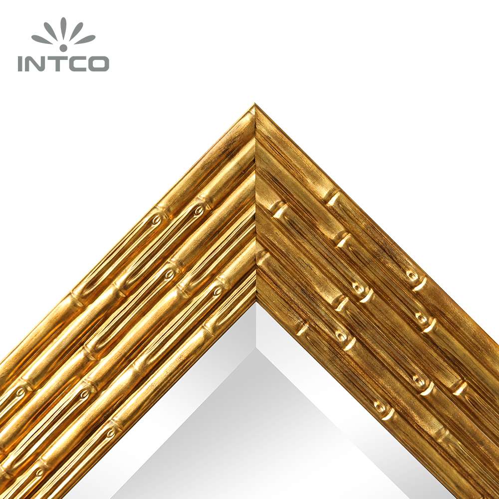 custom gold bamboo picture frame moulding